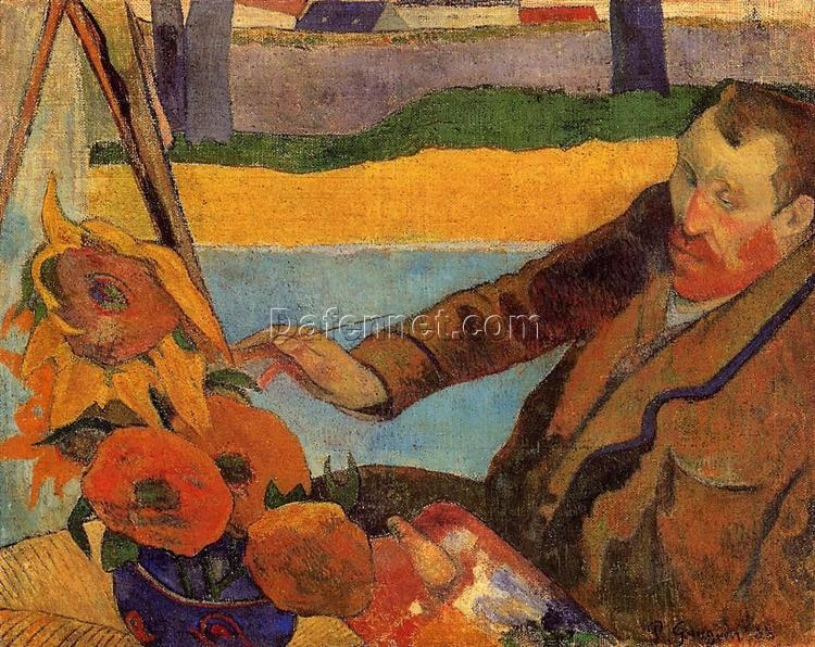 Van Gogh Painting Sunflowers by Paul Gauguin