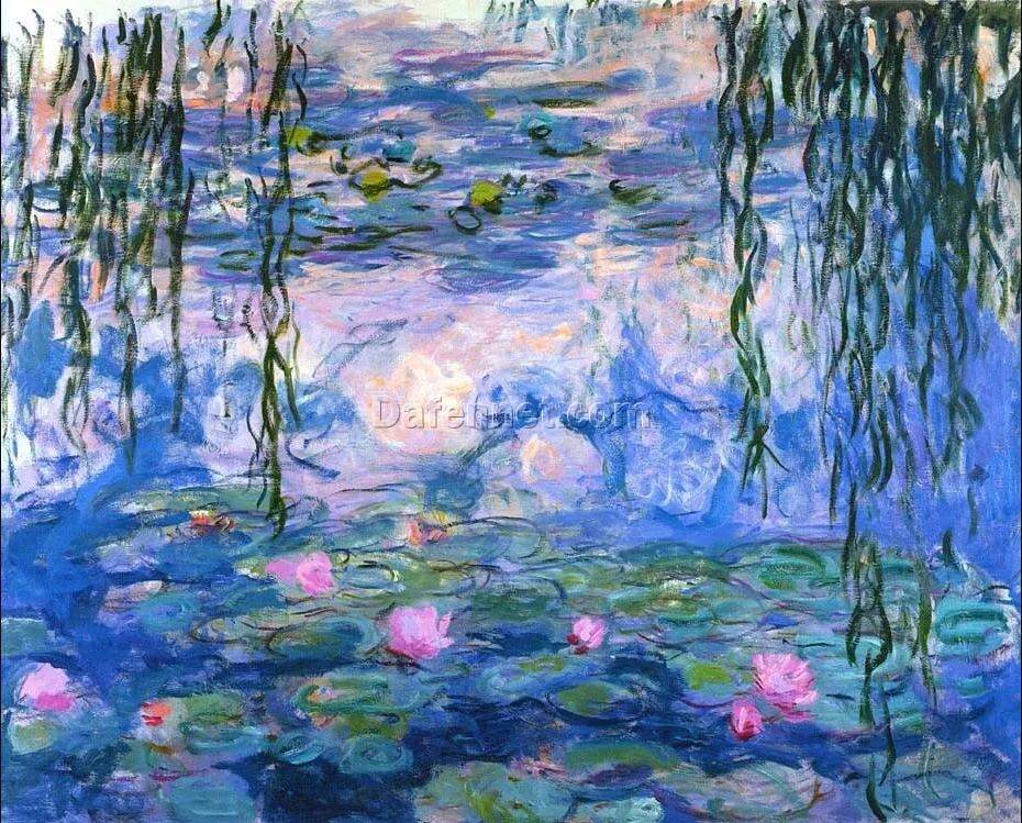 Discover Timeless Beauty: Claude Monet’s ‘Waterlilies’ Oil Painting Masterpiece from DaFen Village Art Studio