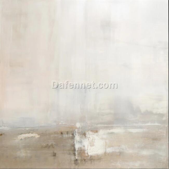 Minimalist Abstract Beach Oil Paintings: Enhance Your Space with Art from Dafen Village Studio