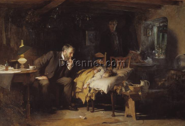 The Doctor’ by Luke Fildes Hand-Painted Oil Reproduction | Dafen Village Custom Art