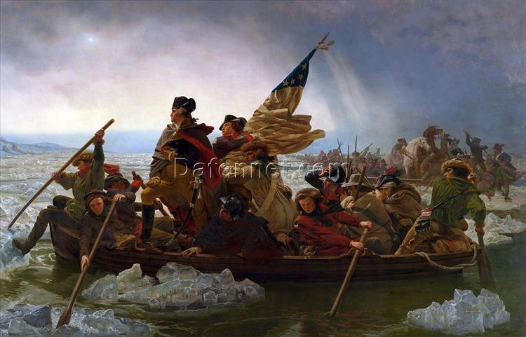 Hand-Painted Washington Crossing the Delaware – High-Quality Historical Oil Painting Reproduction by Dafen Village Artists