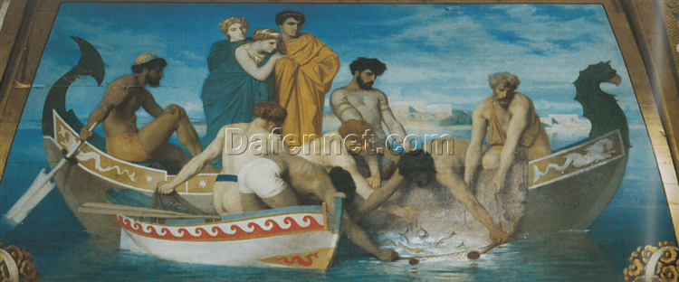 Bouguereau Fishing Painting – La Pêche | Realistic French Art Oil Reproduction for Collectors