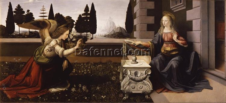 Buy Leonardo da Vinci’s “Annunciation” c.1472 – High-Quality Oil Painting Reproduction | Dafen Village Studios