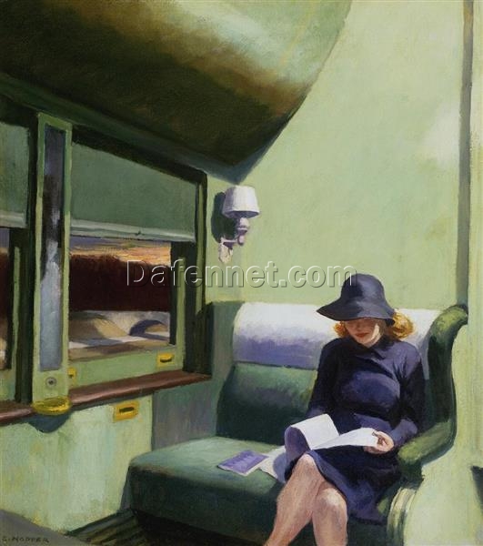 Edward Hopper “Compartment Car” 1938 – Authentic Oil Painting Reproduction | Elegant Canvas Art from Dafen Village