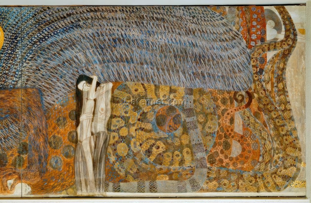 Gustav Klimt ‘Beethoven Frieze’ – Beautiful Art Nouveau Mural Representation of Music and Human Emotion