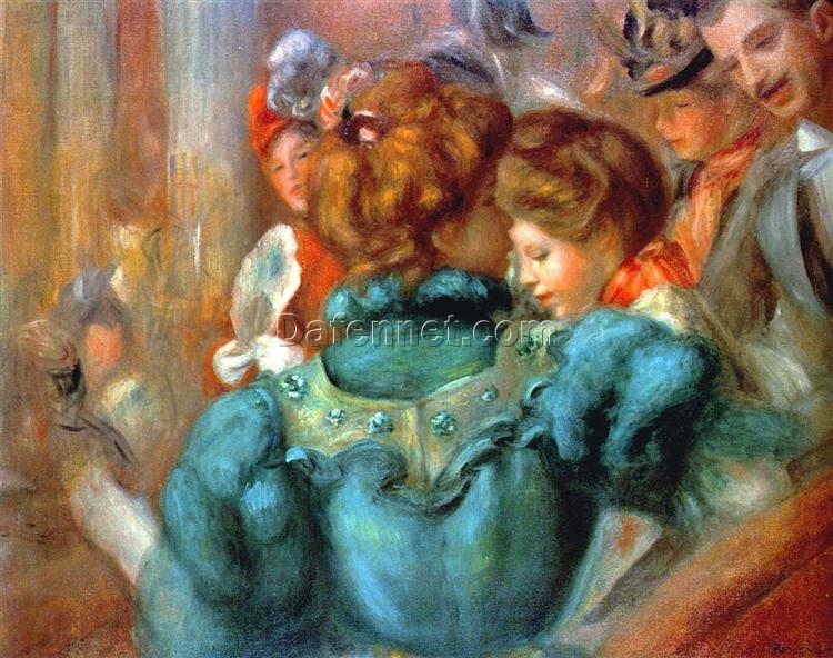 Buy Renoir’s “A Box in the Theater des Varietes” 1898 – High-Quality Impressionist Oil Painting Reproduction | Dafen Village Studios