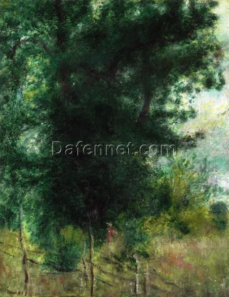 Reproduction of Pierre-Auguste Renoir’s “A Fence in the Forest” 1878 – Hand-Painted Oil Painting on Canvas | Dafen Village