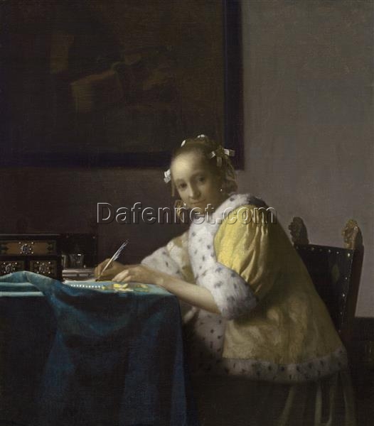 Johannes Vermeer ‘A Lady Writing’ (c.1665-1666) – A Beautiful Exploration of Writing and Thought