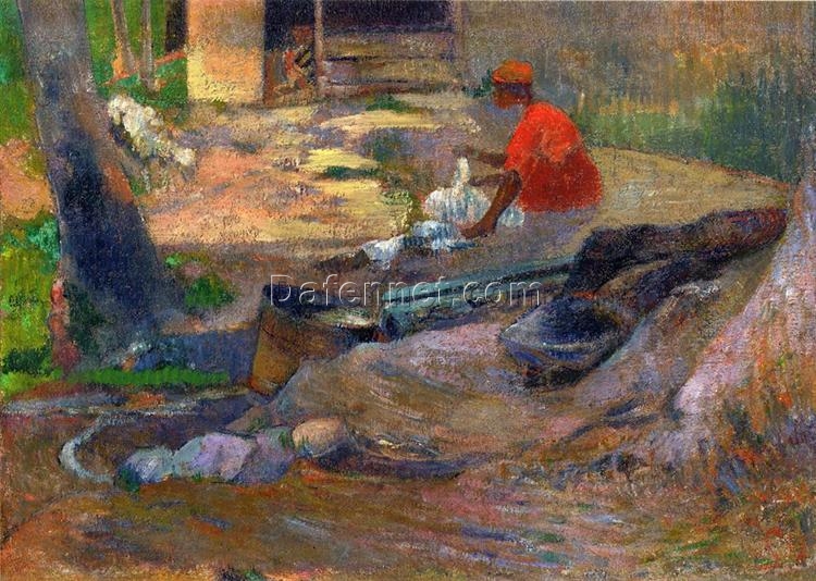 A Little Washerman” by Paul Gauguin 1887 – Hand-Painted Oil Painting Reproduction | Fine Art Canvas from Dafen Village