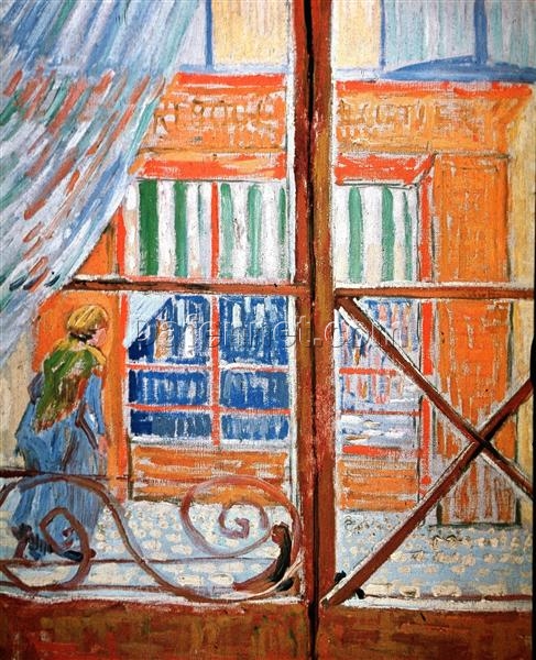 Van Gogh’s A Pork-Butcher’s Shop Seen from a Window 1888 Replica – Hand-Painted Oil Art from Dafen Village Studio