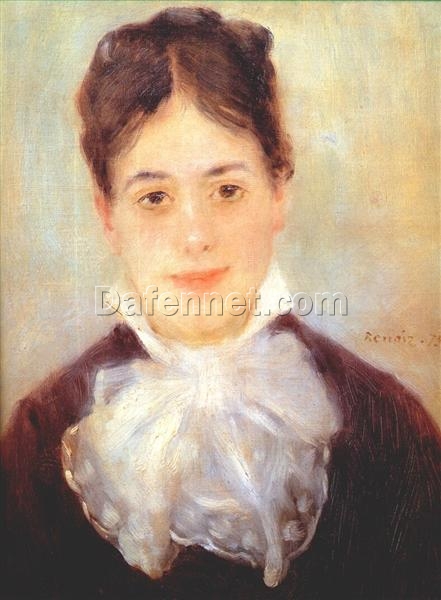 Hand-Painted Reproduction of Pierre-Auguste Renoir’s “A Young Woman” 1875 | Custom Canvas Art from Dafen Village