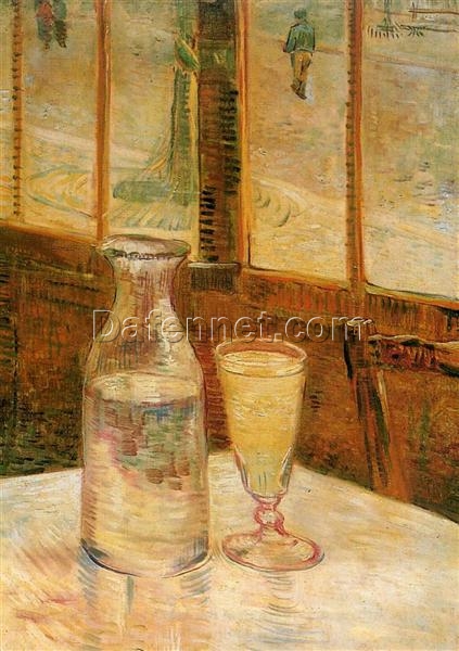 Handcrafted Van Gogh Absinthe 1887 Painting – Classic Still Life Art by Dafen Village Artists