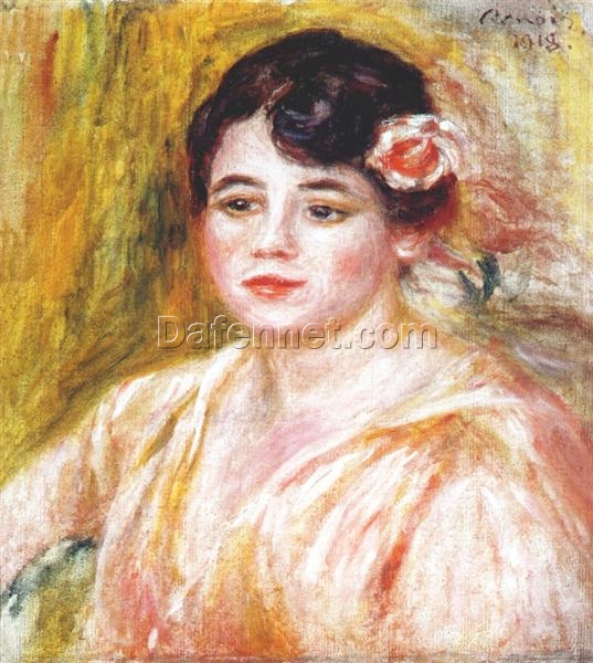 Renoir’s “Adele Besson” 1918 – Custom Reproduction on Canvas | High-Quality Impressionist Artwork from Dafen Village