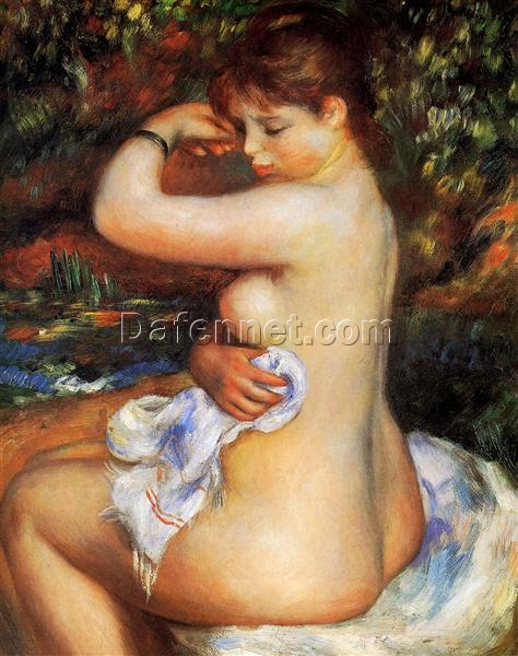 Authentic Reproduction of Renoir’s “After the Bath” – Custom Oil Painting Inspired by the 1888 Impressionist Work | Dafen Village