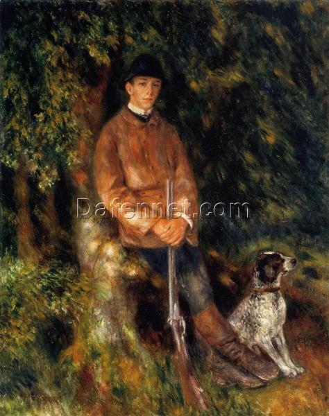 Reproduction of Pierre-Auguste Renoir’s “Alfred Berard and His Dog” 1881 – Hand-Painted Oil Painting on Canvas | Dafen Village