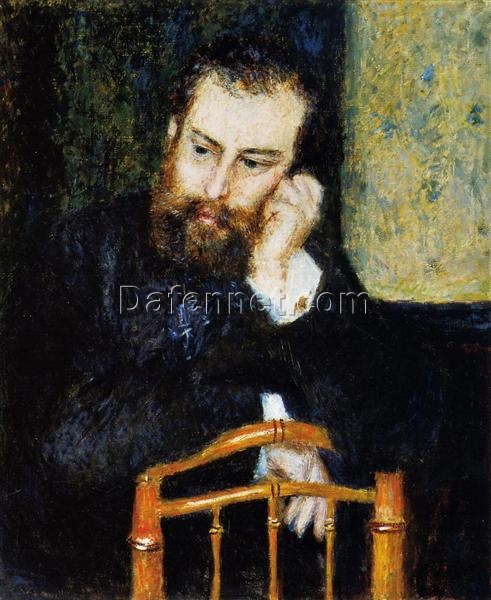 Authentic Reproduction of Renoir’s “Alfred Sisley” – Custom Oil Painting Inspired by the 1876 Portrait | Dafen Village