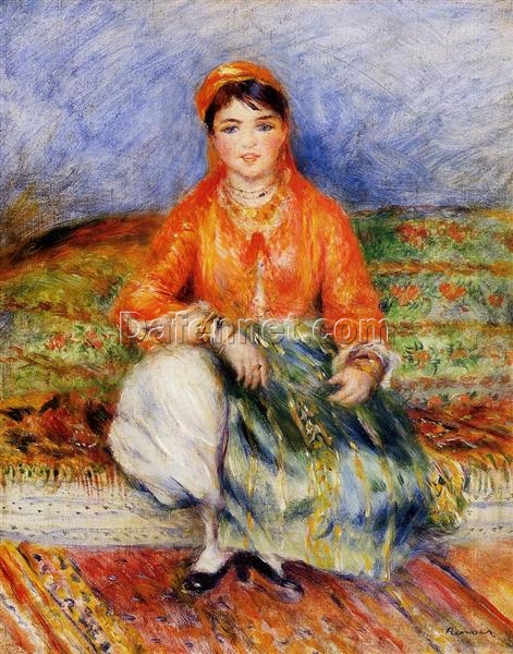 Custom Oil Painting Reproduction of Pierre-Auguste Renoir’s “Algerian Girl” 1881 – High-Quality Canvas Art | Dafen Village