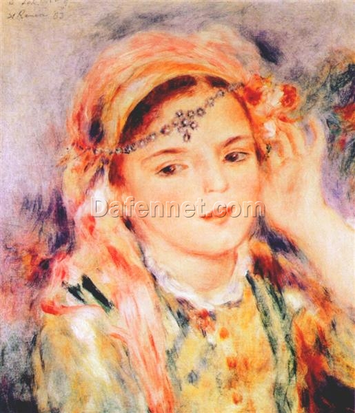 Reproduction of Pierre-Auguste Renoir’s “Algerian Woman” 1883 – Hand-Painted Oil Painting on Canvas | Dafen Village