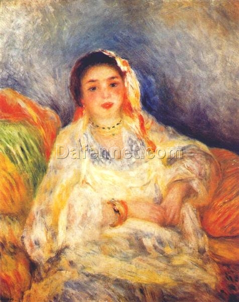 Buy “Algerian Woman Seated” by Pierre-Auguste Renoir – Hand-Painted Oil Painting Reproduction | Impressionist Art from Dafen Village