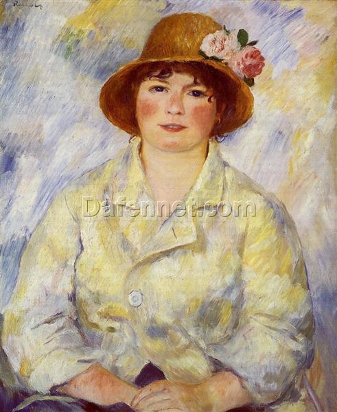 Authentic Reproduction of Renoir’s “Aline Charigot (future Madame Renoir)” – Custom Oil Painting Inspired by the 1885 Portrait | Dafen Village