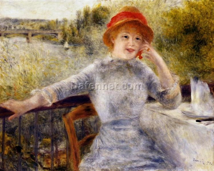 Custom Oil Painting Reproduction of Pierre-Auguste Renoir’s “Alphonsine Fournaise on the Isle of Chatou” 1879 – High-Quality Canvas Art | Dafen Village