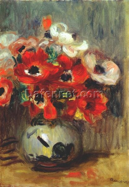 Custom Oil Painting Reproduction of Pierre-Auguste Renoir’s “Anemones” 1905 – Impressionist Canvas Art | Dafen Village