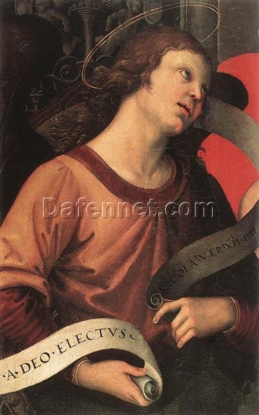 Raphael’s ‘Angel’ from the Polyptych of St. Nicholas of Tolentino – High-Quality Oil Painting Reproduction