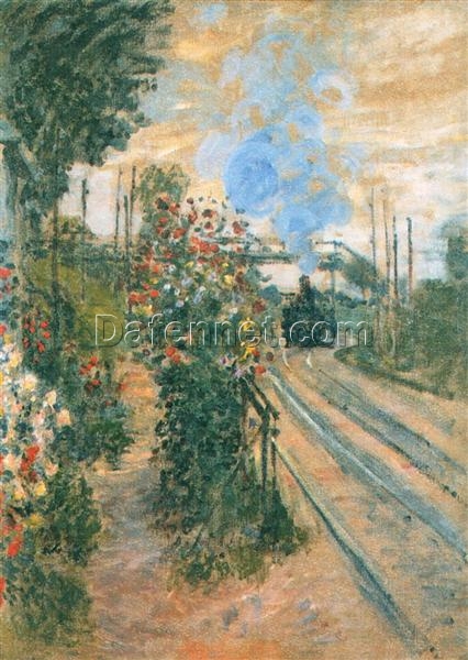 Impressionist Landscape Oil Painting Arriving at Montegeron 1876 by Claude Monet – Authentic Dafen Village Art