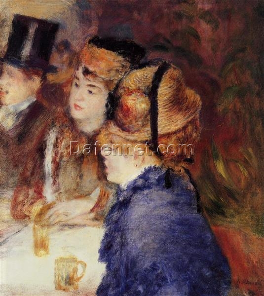 Authentic Reproduction of Renoir’s “At the Cafe” – Custom Oil Painting of the 1877 Parisian Social Life | Dafen Village