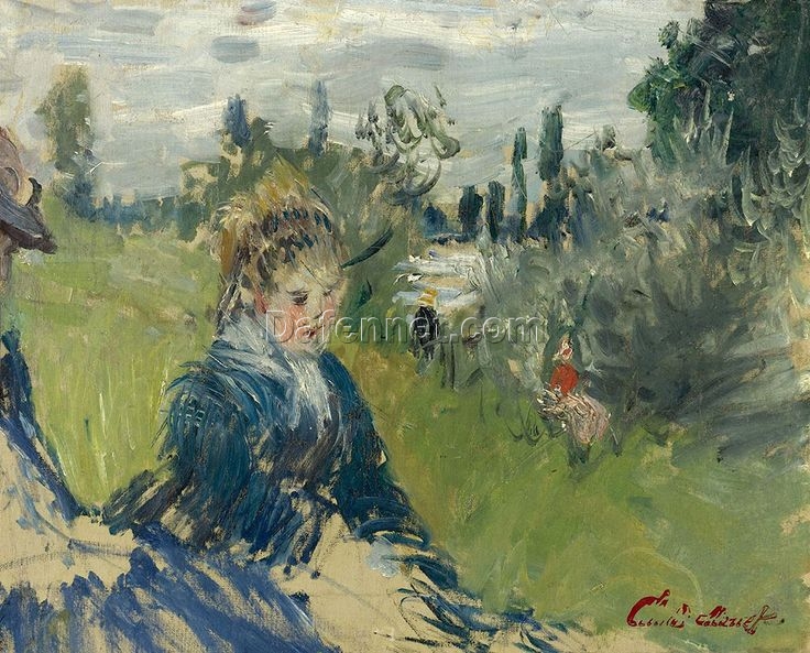 At the Meadow, Vetheuil by Claude Monet – Classic 1888 Impressionist Oil Painting for Art Collectors