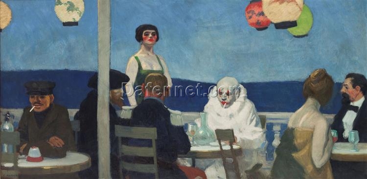 Soir Bleu” by Edward Hopper – 1914 Oil Painting Reproduction | Beautiful Hand-Painted Canvas Artwork for Art Collectors