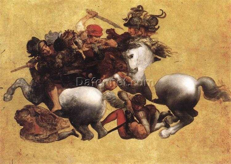 Reproduction of Leonardo da Vinci’s “Battle of Anghiari” c.1503–1505 – Premium Oil Painting from Dafen Village Art Studio