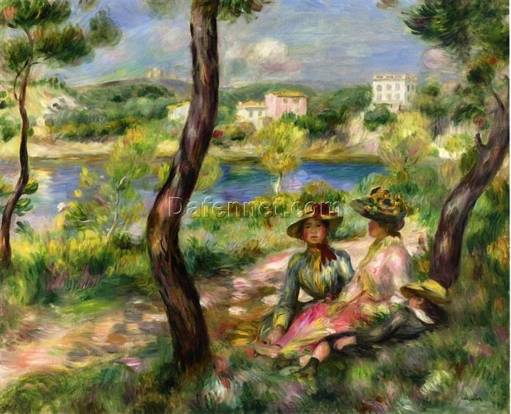 Authentic Reproduction of Renoir’s “Beaulieu” – Custom Oil Painting of the 1890 Seaside Landscape | Dafen Village