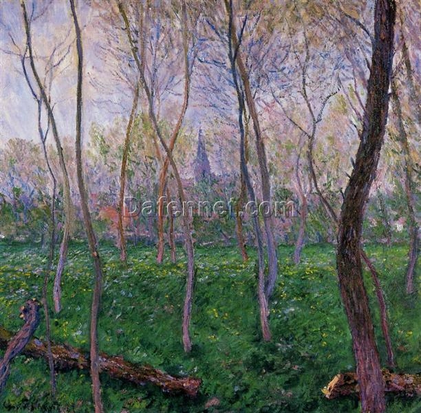 Claude Monet’s Bennecourt (1887) – Museum-Quality Oil Painting Reproduction from Dafen Village’s Expert Artists