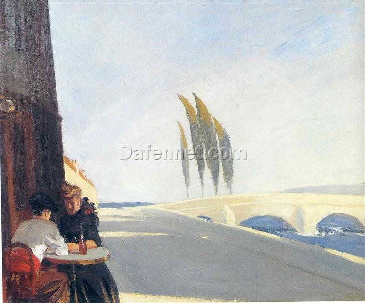 Le Bistrot (The Wine Shop)” by Edward Hopper 1909 – Hand-Painted Oil Painting Reproduction | Fine Art Canvas from Dafen Village