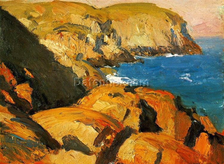 Buy Edward Hopper’s “Blackhead, Monhegan” 1916-1919 – Premium Oil Painting Reproduction | Custom Handcrafted Canvas Art