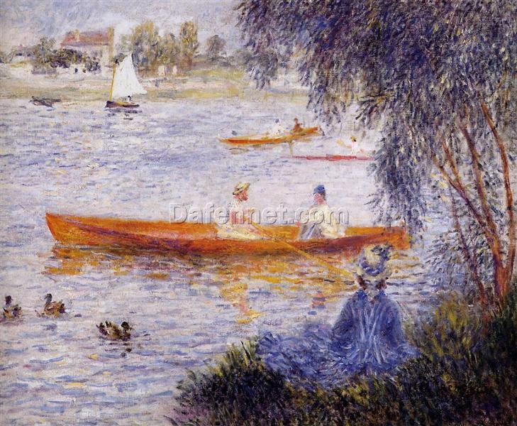 Hand-Painted Reproduction of Pierre-Auguste Renoir’s “Boating at Argenteuil” (1873) | Custom Oil Painting on Canvas from Dafen Village