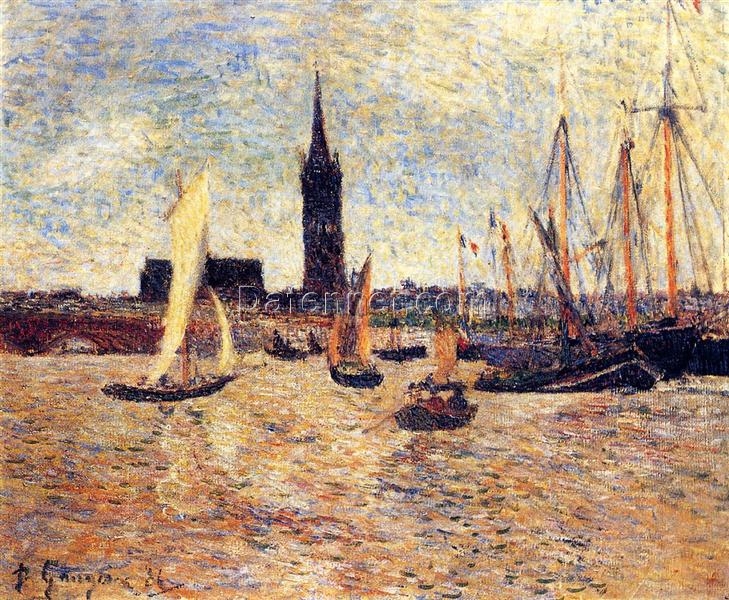 Paul Gauguin “Bordeaux Harbour” 1886 – Oil Painting Reproduction | Peaceful Maritime View of the Bordeaux Port