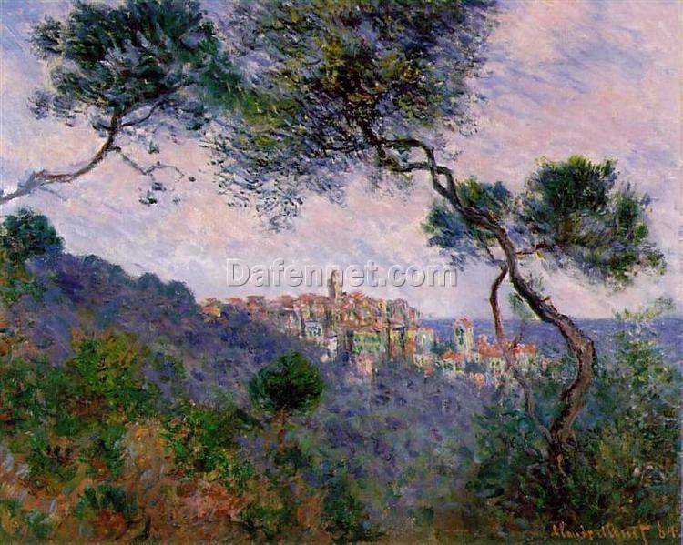 Claude Monet’s Bordighera, Italy (1884) – Hand-Painted Oil Painting, Perfect for Home Decor