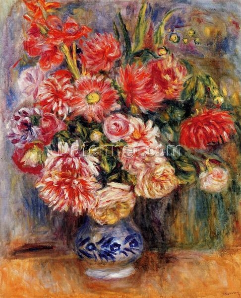 Buy Renoir’s “Bouquet” (1913) – High-Quality Oil Painting Reproduction | Custom Floral Art from Dafen Village