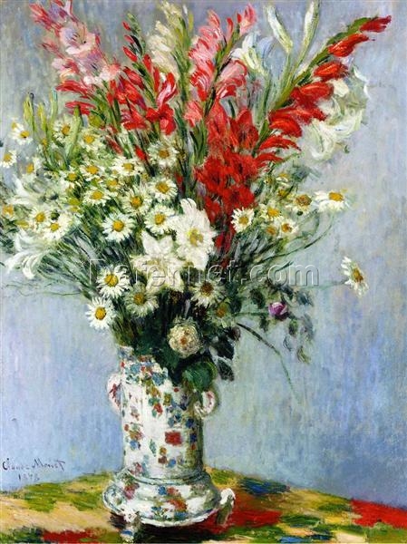 Bouquet of Gadiolas, Lilies and Dasies Claude Monet Date: 1878