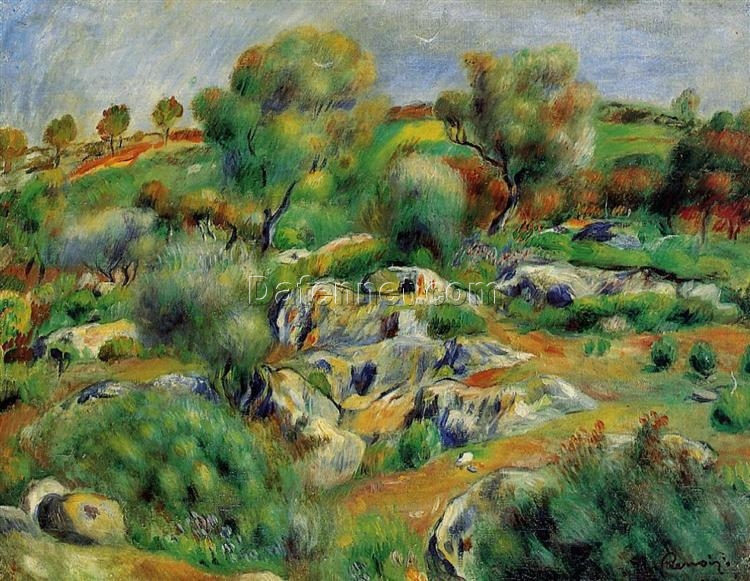 Buy “Breton Landscape” by Pierre-Auguste Renoir – Beautiful Coastal Scene Reproduction on Canvas | Dafen Village