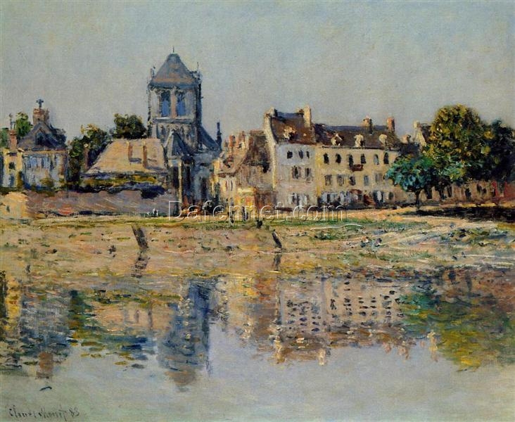 Custom Hand-Painted By the River at Vernon by Claude Monet – Oil Painting Reproduction from Dafen Village Studio