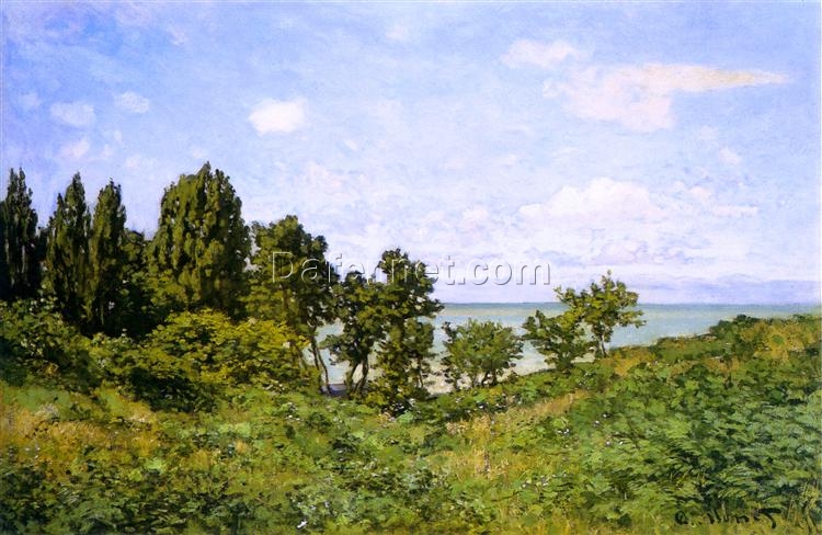 Classic Impressionist Seascape By the Sea (1864) by Claude Monet – High-Quality Hand-Painted Reproduction, Dafen Village