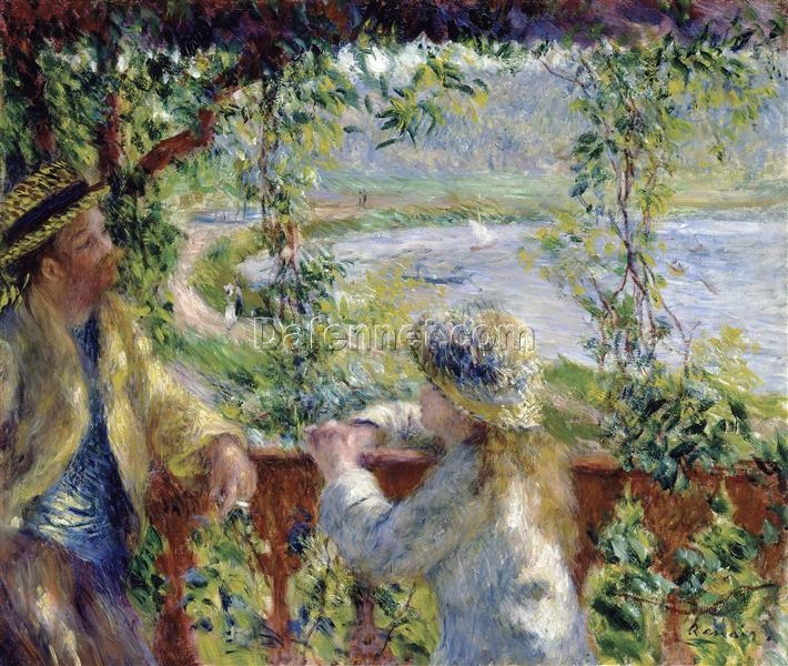 Authentic Reproduction of Renoir’s “By the Water (Near the Lake)” – Custom Oil Painting of a Serene Water Landscape | Dafen Village