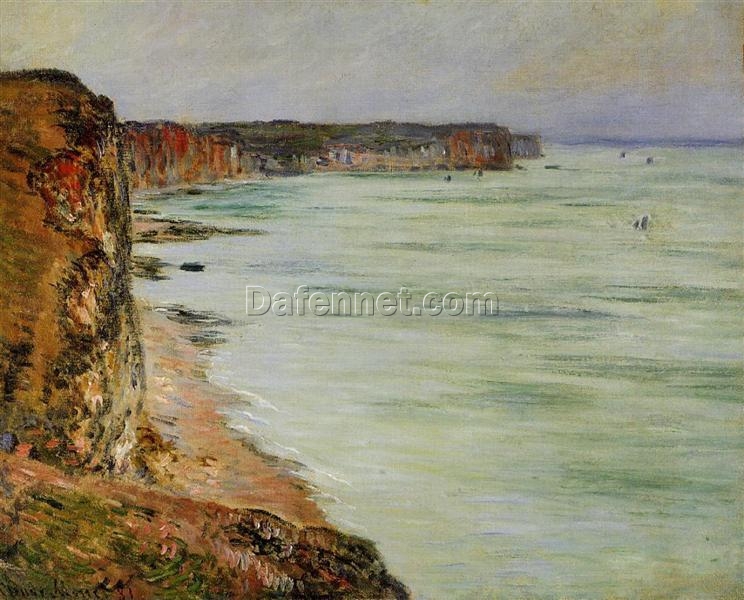 Timeless Calm Weather, Fecamp by Claude Monet – 1881 Oil Painting Reproduction – Elegant Art for Contemporary Spaces