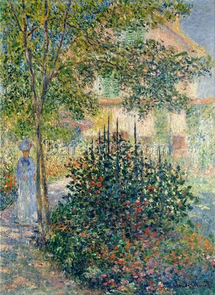 Camille Monet in the Garden at the House in Argenteuil by Claude Monet – High-Quality Hand-Painted Oil Painting Reproduction from Dafen Village Studio