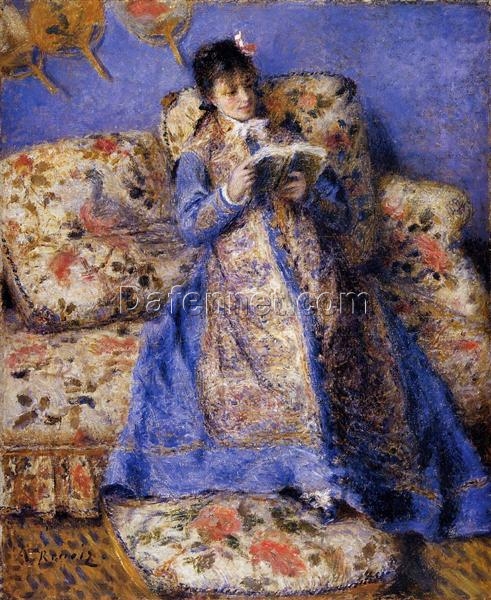 Authentic Reproduction of Renoir’s “Camille Monet Reading” – Custom Oil Painting of a Tranquil Domestic Scene | Dafen Village