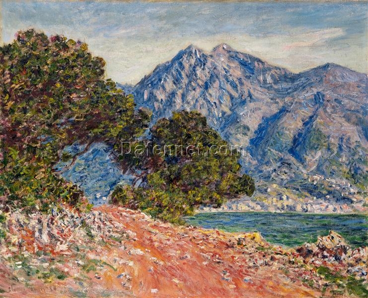 Dafen Village Oil Painting Studio – Claude Monet’s Cap Martin 2 (1884) Hand-Painted Seascape