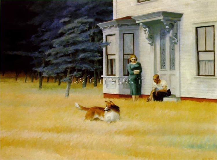 Cape Cod Evening” by Edward Hopper 1939 – Hand-Painted Oil Painting Reproduction | Fine Art Canvas from Dafen Village